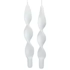 Matt rövid szalag csavart gyertya fehér 270x22mm 4db/csom (db ár)