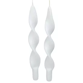   Matt rövid szalag csavart gyertya fehér 270x22mm 4db/csom (db ár)