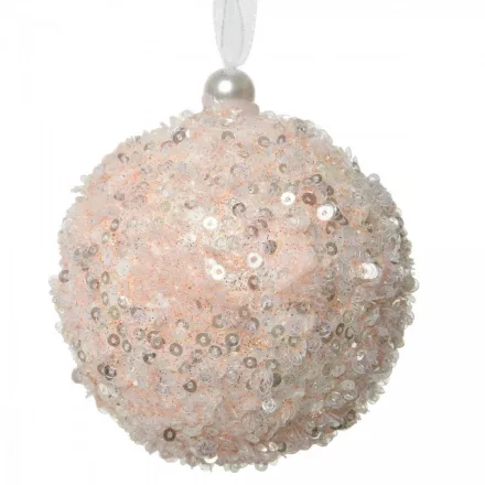 Cukormintás gömb rózsaszín 8cm