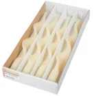 Matt rövid szalag csavart gyertya ecru 270x22mm 4db/csom (db ár)