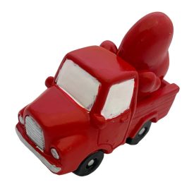 Autó piros szívvel poly 6,4cm