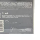 Ezüst drótkábeles korbács 60 LED-es elemes (elem nélkül) meleg