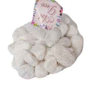 Dekor hófehér kő 2-4cm 1kg Dekor hófehér kő 2-4cm 1kg
