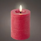 Gyertya LED-es piros D7cm M11cm