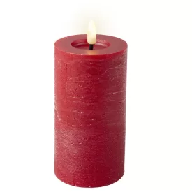 Gyertya LED-es piros D7cm M15cm