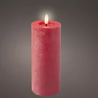 Gyertya LED-es piros D7cm M19cm