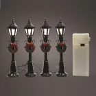 Kandelláber LED-es elemes M12cm 4db-os