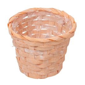 Bambusz kosár kerek barack D13cm M10cm Bambusz kosár kerek barack D13cm M10cm