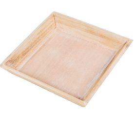 Fa tálca égetett 20x20x3cm Fa tálca égetett 20x20x3cm