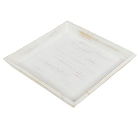 Fa tálca fehér 25x25x3cm Fa tálca fehér 25x25x3cm