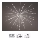 Sarkcsillag 60 LED-es elemes fehér időzítős meleg 45cm