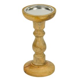 Gyertya tartó magnó fa D10cm M20cm