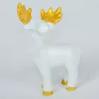 Rénszarvas arany aganccsal poly 13cm