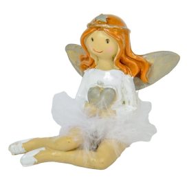 Angyal toll szoknyában poly ülő 7,5cm Angyal toll szoknyában poly ülő 7,5cm