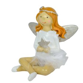 Angyal toll szoknyában poly ülő 7,5cm Angyal toll szoknyában poly ülő 7,5cm