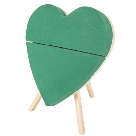 Tűzőhab szív állvánnyal Victoria 47cm