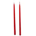 Lakkozott ceruza gyertya bordó 230x10mm 8db/csom (db ár)