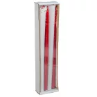 Lakkozott ceruza gyertya bordó 230x10mm 8db/csom (db ár)