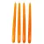 Lakkozott szálas gyertya 290x22mm narancs 10db/csom (db ár)