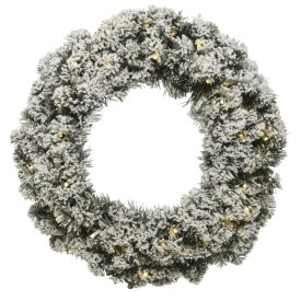 Fenyő koszorú havas 50cm Fenyő koszorú havas 50cm