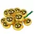 Üveggömb pick világos arany fényes 2,5cm 12db-os