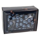 Üveggömb pick jég kék matt 2,5cm 12db-os