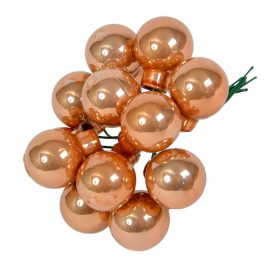 Üveggömb pick szikrázó rózsa fényes 2cm 12db-os Üveggömb pick szikrázó rózsa fényes 2cm 12db-os