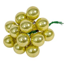 Üveggömb pick pisztácia fényes 2cm 12db-os Üveggömb pick pisztácia fényes 2cm 12db-os