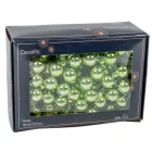 Üveggömb pick zöld tea fényes 2cm 12db-os