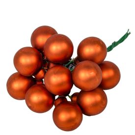 Üveggömb pick terra barna matt 2cm 12db-os Üveggömb pick terra barna matt 2cm 12db-os