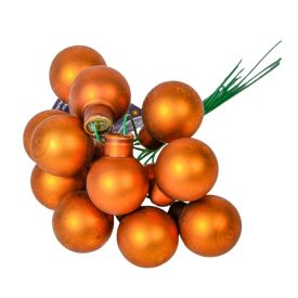 Üveggömb pick fahéj matt 2cm 12db-os Üveggömb pick fahéj matt 2cm 12db-os