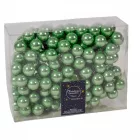 Üveggömb pick zsálya zöld fényes 2,5cm 12db-os