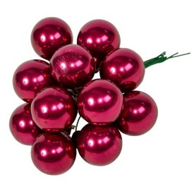 Üveggömb pick magnólia fényes 2,5cm 12db-os Üveggömb pick magnólia fényes 2,5cm 12db-os