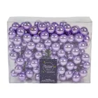 Üveggömb pick világos lila 2,5cm 12db-os