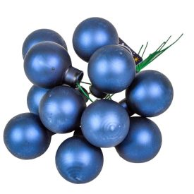 Üveggömb pick éj kék matt 2,5cm 12db-os Üveggömb pick éj kék matt 2,5cm 12db-os
