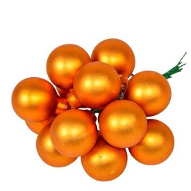 Üveggömb pick borostyán matt 2,5cm 12db-os Üveggömb pick borostyán matt 2,5cm 12db-os