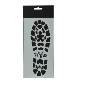 Stencil minta mikulás csizma 25x12,5cm 2db-os