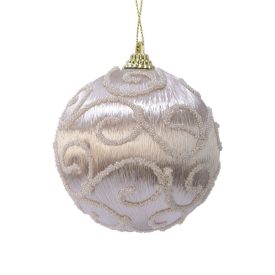 Szövet örvényes habgömb gyöngy 8cm Szövet örvényes habgömb gyöngy 8cm