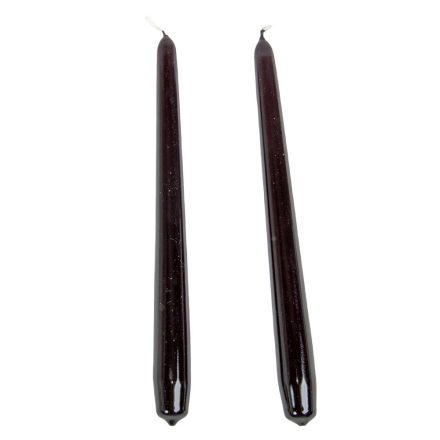 Lakkozott szálas gyertya 240x22mm fekete 10db/csom (db ár)
