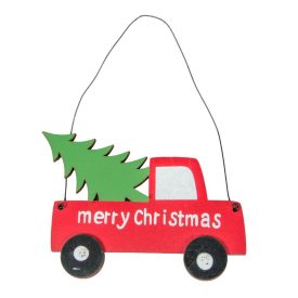 Akasztós fenyőfás autó 15cm Akasztós fenyőfás autó 15cm