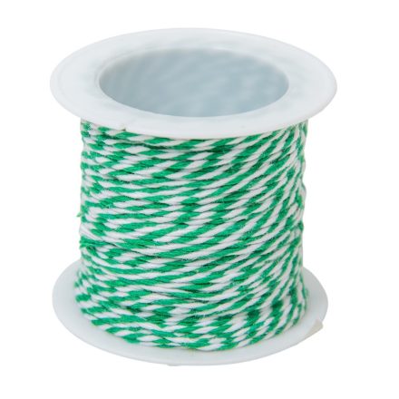 Zsinór  sötét zöld-fehér 1mm x 10m