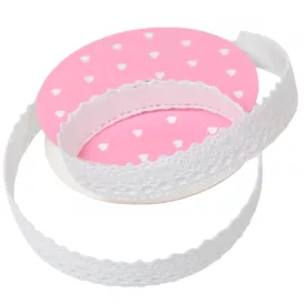 Csipke öntapadós pamut 1,5cmx1,8m