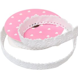 Öntapadós csipke szalag fehér 1,5cmx1,8m 