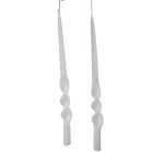 Matt rövid alfa csavart gyertya fehér 235x12mm 8db/csom (db ár)