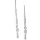 Matt rövid alfa csavart gyertya fehér 235x12mm 8db/csom (db ár)