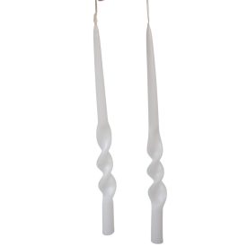   Matt rövid alfa csavart gyertya fehér 235x12mm 8db/csom (db ár)