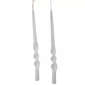   Matt rövid alfa csavart gyertya fehér 235x12mm 8db/csom (db ár)