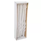 Matt rövid alfa csavart gyertya fehér 235x12mm 8db/csom (db ár)