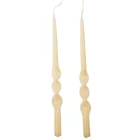 Lakkozott rövid alfa csavart gyertya ecru 235x12mm 8db/csom (db ár)