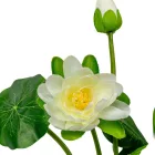 Tavirózsa csokor fehér 3 virágos 37cm